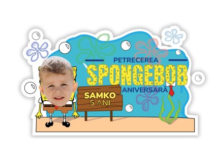 Suport personalizat pentru farfurie - Spongebob