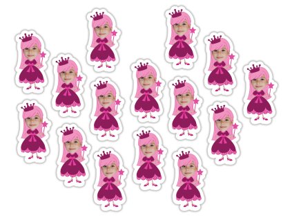 Confeti personalizate - Aniversare roz