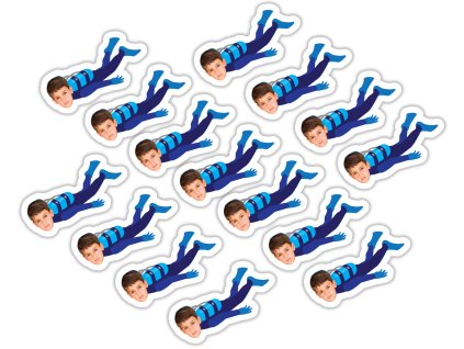 Confeti personalizate - Aniversare albastră