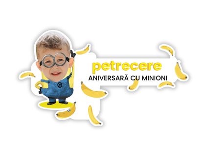 Suport personalizat pentru farfurie - Minioni