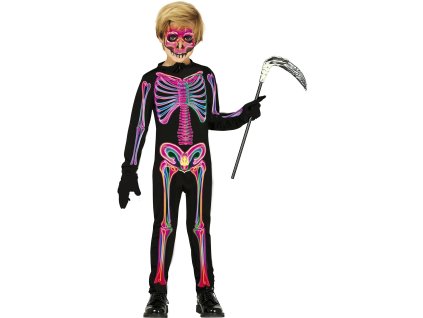 Costum pentru copii - Schelet Neon