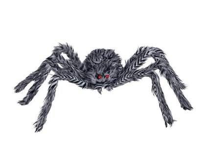 Decorațiune - Păianjen alb-gri 60 cm
