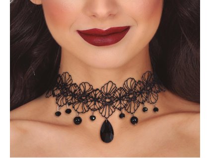 99370 choker cierny privesok