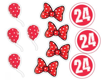 Topper personalizat pentru prăjituri - Petrecere Retro