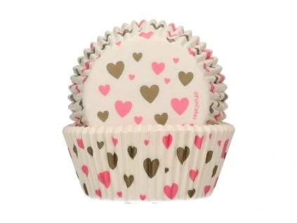 Košíčky na pečenie - Srdiečka 48 ks