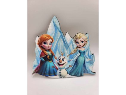 Magnet pentru tort - Elsa, Anna, Olaf