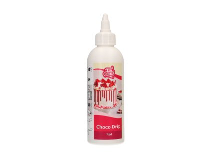 Choco Drip Red - Glazură de ciocolată roșie în tub 180 g