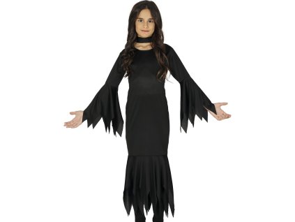 Detský kostým - Morticia Addams šaty