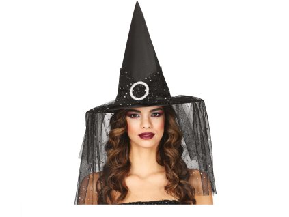 100549 carodejnicky klobuk so zavojom a hviezdami