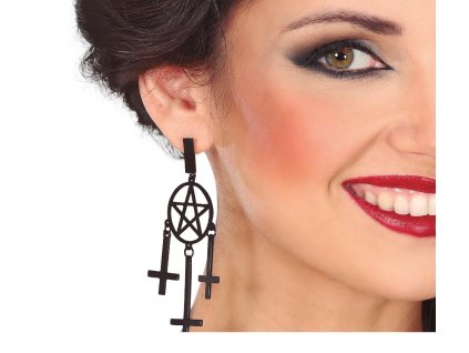 Visiace náušnice - Obrátené kríže