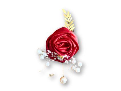 Svadobné pierko - Červená ruža 1 ks