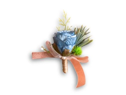 Svadobné pierko - Vintage modré 1 ks