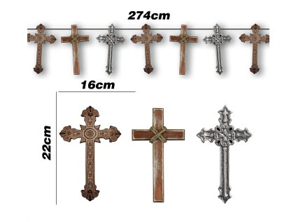 Girlanda - kríže 274 cm
