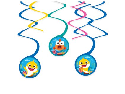 100930 dekoracne viry baby shark 6 ks