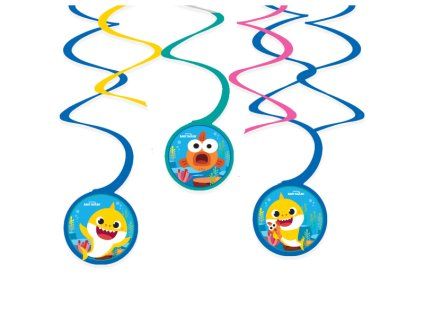 Dekoračné víry - Baby Shark 6 ks