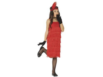 Costum pentru fete - Charleston roșu