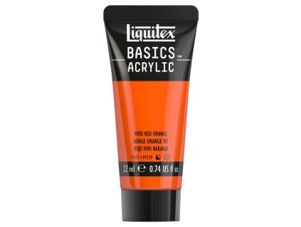 887452030942 LQX BASICS ACRYLIC 22ML 620 VIVID RED ORANGE 887452030942