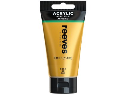 780804866421 RVS ACRYLIC COLOUR 75ML GOLD [FRONT] 780804866421