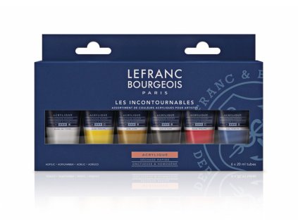 Set vopsea acrilică 6x20 ml Lefranc Bourgeois