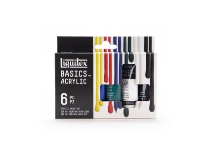 094376922875 LQX BASICS 6X22ML PAINT SET 094376922875 [FRONT]