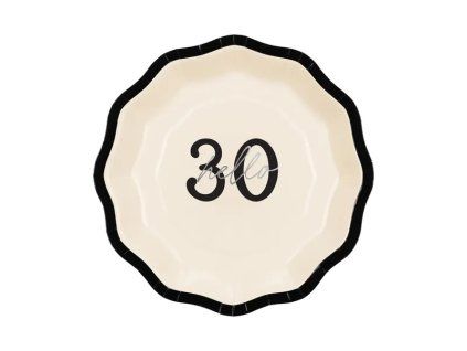Papierové taniere - ''Hello 30'' 18 cm