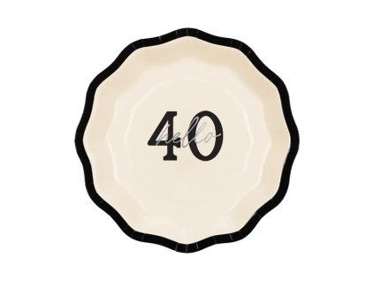 Papierové taniere - ''Hello 40'' 18 cm
