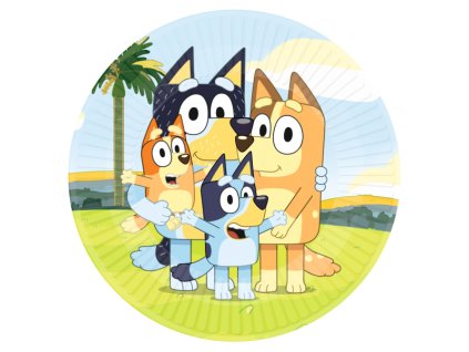 106864 papierove taniere bluey 23 cm 8ks