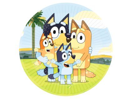 Papierové taniere - Bluey 23 cm 8ks