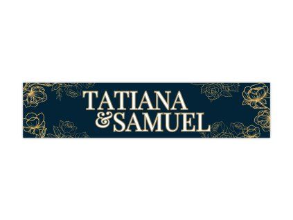 Svadobná ŠPZ - Orient gold 1ks