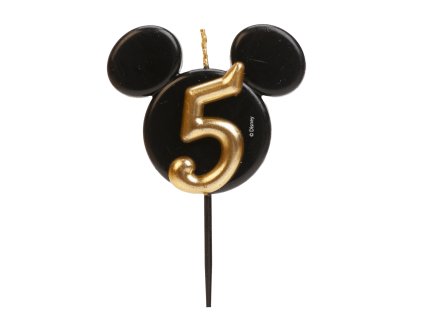 Narodeninová sviečka 5 - Mickey Mouse