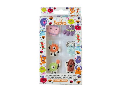 Cukrová dekorácia - Príšerky 6 ks