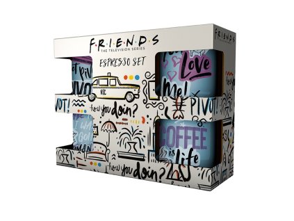 friends set 4 espresso mugs doodle (1)