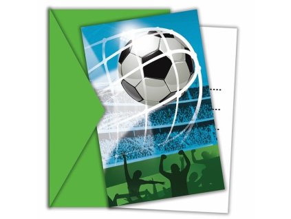 Pozvanky s obalkami Fotbal 6 ks 71S93753