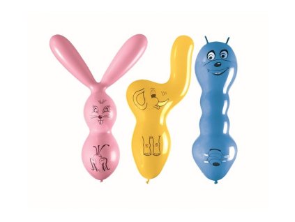 108121 set latexovych balonov zvieratka 3 ks