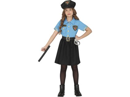 Detský dievčenský kostým - Policajtka (Mărimea - Copii 5 - 6 rokov)