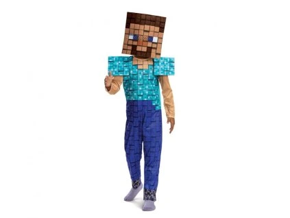 Detský kostým - Minecraft Steve Plus