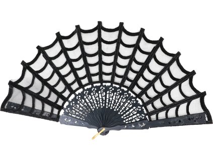 Evantai cu motiv de pânză de păianjen