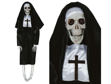 108754 visiaca dekoracia kostra mnisky 40 cm