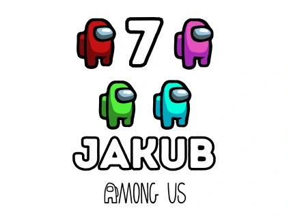 Jedlé personalizované obrázky - Among Us