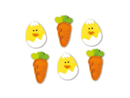 109981 velkonocne cukrove zdobenie 6 ks