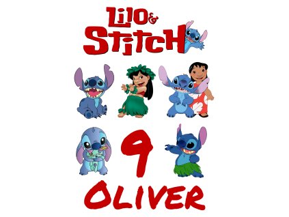 Poze personalizate comestibile - Lilo și Stitch