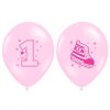 Lacny balon prve narodeniny ruzovy