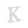 Drevené písmeno - K biele