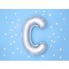 Fóliový balón Mini - Písmeno C 35cm strieborný