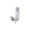 Fóliový balón Mini - Písmeno J 35cm strieborný
