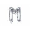 Fóliový balón Mini - Písmeno M 35cm strieborný