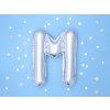 Fóliový balón Mini - Písmeno M 35cm strieborný