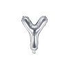 Fóliový balón Mini - Písmeno Y 35cm strieborný