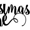Dekorácia Christmas time - čierna 1 ks
