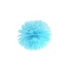 Pompon în formă de floare albastră 25 cm